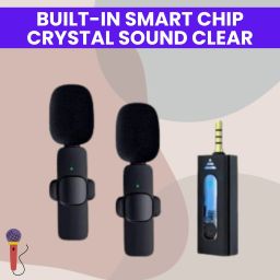 K35 Wireless Mic With Collar Microphone forYoutube/Voice Recording/InterviewZ157 Microphone-image-76