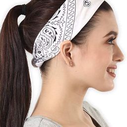 Aadikart Unisex Pack of 4 Paisley Cotton Bandanas-image-29