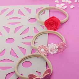 Babymoon Girls Pack Of 3 Printed Hairbands-image-73