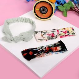Babymoon Girls Pack Of 3 Knotted Headbands-image-67