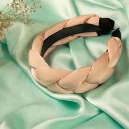Jewelz Women Pink Braided Hairband-30