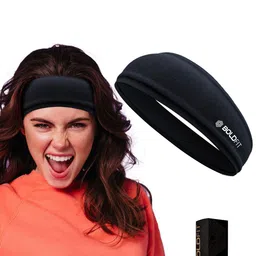 BOLDFIT  Black Solid Non Slip  Headband-image-18