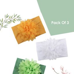 SYGA Girls Pack Of 3 Floral Stretchable Headband-picture-45
