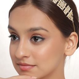 Shoshaa Gold-Toned Beaded Hairband-35