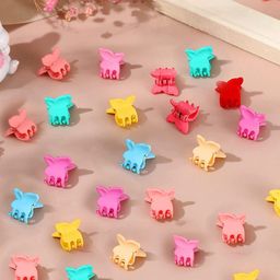 Yellow Chimes Girls Multicolor Butterfly Claw Clips-16