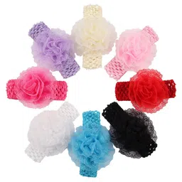 Krelin Set Of 8 Floral Lace Hairband-21
