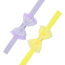 FUNKRAFTS Girls Set of 2 Yellow & Purple Hairbands-image-13