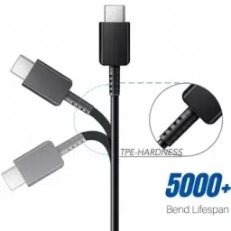 MH BRAND Type C 1 m USB Type C to Type C Super fast charging Cable 5Amp image 3