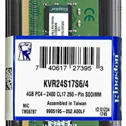 KINGSTON DDR4 2400Mhz laptop Ram DDR4 4 GB (Single Channel) Laptop (KVR24S17S6/4 , 1Rx16 PC4-19200 260-Pin SODIMM)-23