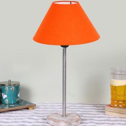 Devansh Orange Frustum Wooden Table Lamps-38