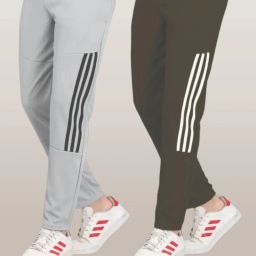 Pack of 2 Men Striped Multicolor Track Pants-image-23