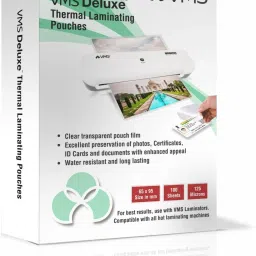 Deluxe 65mmx95mm 125 Micron Lamination Pouch 1x100 Laminating Sheet-19