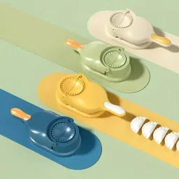 erialio Cold Gujiya Maker 2 in 1 Dumpling Maker New Efficient Dumpling Multicolor Manual Dough Press image 3