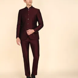 Men 2 PC Suit Self Design Suit-picture-26