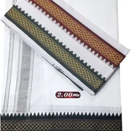 ADITYA TEX 2 meters Dhoti 1203 Solid Men Dhoti-image-13