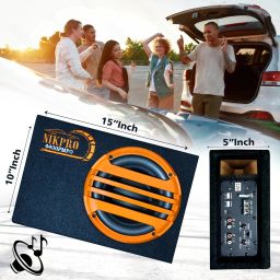Car Under Seat Active Subwoofer Bass Tube for Cars 8 Inch Built-in amplifier car bass tube Subwoofer-image-96