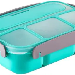 Reusable Box Kids Adults Use Spoon Fork Unbreakable Lunch Carrier 4 Compartments 4 Containers Lunch Box-image-70
