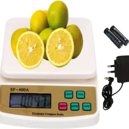 Krikav Weight Machine | Weighing Scale, SF400A Digital Weight Machine, Weight Machine for Home Kitchen & Shop, Multipurpose Portable, Electronic Weight Machine, (10 Kg Kitchen Scale with Adopter) Weighing Scale-11