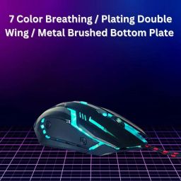 coolcold Wired USB Gaming Mouse,1600 DPI LED Backlight 6 Button Wired Ambidextrous Optical Gaming Mouse image 3