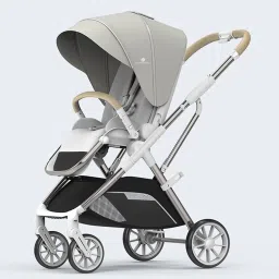 Chariot Baby Stroller with Large Food Tray, Easy Adjustable Seat Stroller-picture-22