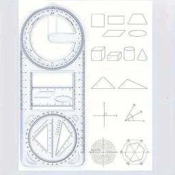 Multifunction Geometric Ruler for School Student Ruler-19
