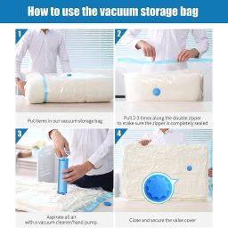 5Pack Vacuum Compression Storage Bags With Pump,Space Saver Sealer Bag P330 Travel Storage Vacuum Bags-image-50