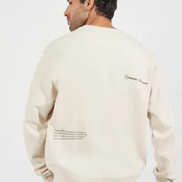 Styli Men Typography Printed Round Neck Cotton Pullover Ribbed Sweatshirt-picture-25