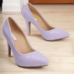 ELLE Textured Party Stiletto Pumps-26