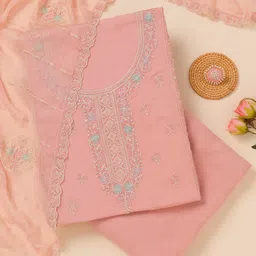 Koskii Embroidered Unstitched Dress Material-image-37