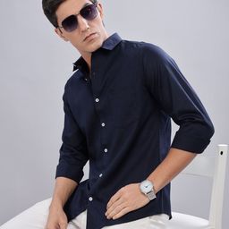 7TH LEGION Smart Spread Collar Casual Cotton Shirt-image-89