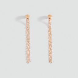 MANGO Star-Shaped Drop Earrings-28