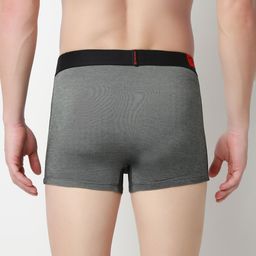 UnderJeans by Spykar Men Ultra Soft Short Trunk UJNPTS070REDKDXBLACK image 2