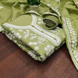 MANVAA Floral Embroidered Unstitched Dress Material-picture-27