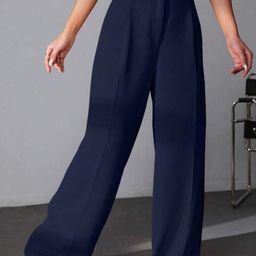 Next One Women Smart High-Rise Baggy Fit KoreanTrousers-picture-34