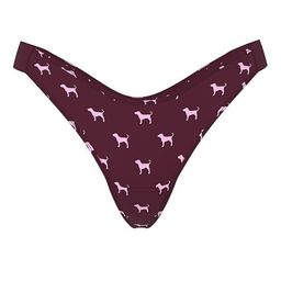 Victoria's Secret PINK Women Printed Cotton Low-Rise High-Leg Thongs Briefs-picture-38