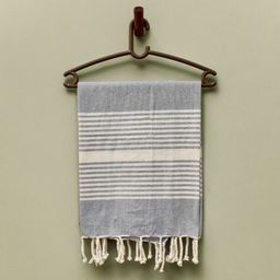 Dolce Casa Blue & White Striped Pure Cotton Bath Towels-image-91