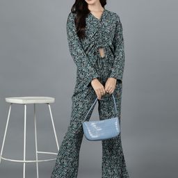 Murcia Floral Print Crepe Top-image-98