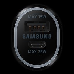 SAMSUNG 40W Type A & Type C 2-Port Fast Charger (Adapter Only, 2-in-1 Charger, Black) image 3