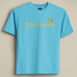 Allen Solly Junior Boys Typography Printed Round Neck Regular Fit T-shirt-picture-30