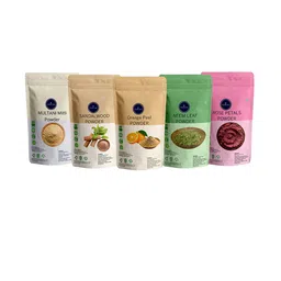VEDICINE Multani Mitti Sandalwood Orange Neem Leaf Rose Petal Powder Face Mask-40g Each-46