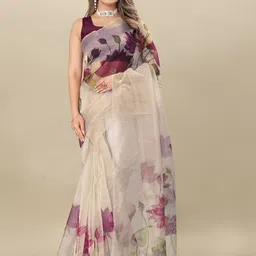 DIVASTRI Floral Organza Saree-picture-10