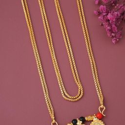 Jewelry Miguel Gold-Plated Artificial Beads Mangalsutra-image-77