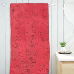 Myntra Elegant Homes Red Printed Cotton 420 GSM Bath Towel-image-92