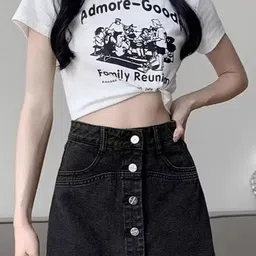 StyleCast Women Trendy Denim Straight Mini Skirt-picture-6
