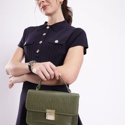 Mast & Harbour Textured Structured Satchel-image-78