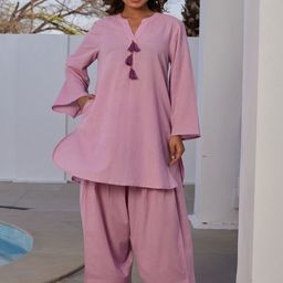 TARA-C-TARA Pure Cotton Tunic With Palazzo Co-Ords-image-32