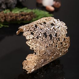 Shining Diva Fashion Gold-Plated Cuff Bracelet-image-77