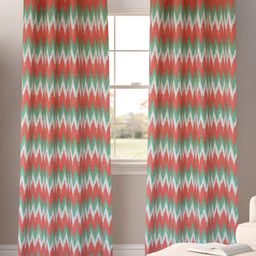 Dekor World Multicoloured Set of 2 Window Curtain-12
