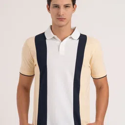 Red Tape Colourblocked Polo Collar Antimicrobial T-shirt-picture-40