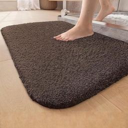 IVAZA Brown Microfibre 1400 GSM Bath Rugs-picture-23